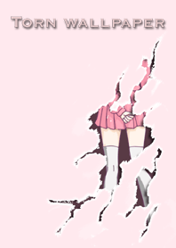 Torn wallpaper