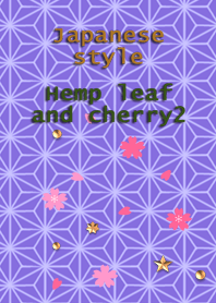 Japanese style(Hemp leaf and cherry2)