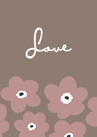 in bloom, flower ro / brown