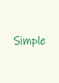 シンプルな手書きスタイル-ダークグリーン