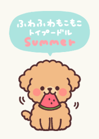 fluffy toy poodle 4set summer