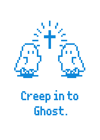 Sheet Ghost Creep in Ghost  - W & Blue