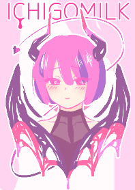 ICHIGOMILK pink cute devil
