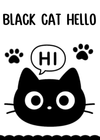 BLACK CAT HELLO