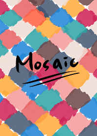 Colorful Mosaic - Pink