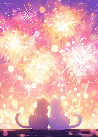慶祝跨年煙火の幸福貓咪❤️
