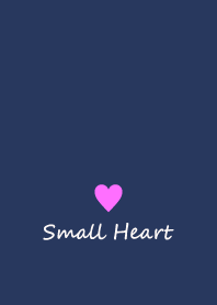 Small Heart *Navy+Pink 29*