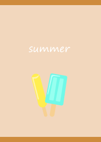 Cold popsicles on brown