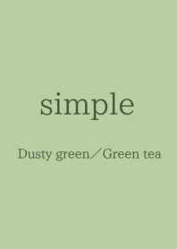 simple dusty green theme.