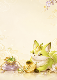 Lime Topaz Fox Coin Fortune