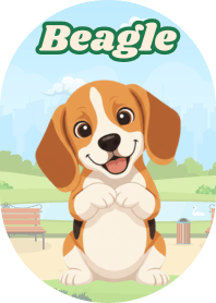 Energetic Beagle (Purple 04)