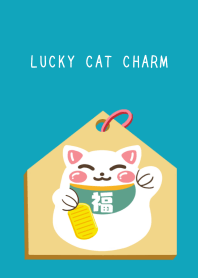 LUCKY CAT CHARM-VIRIDIAN