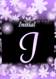 I-Initial-Flower-Purple&black