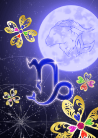 Capricorn Clover and moon blue 2022