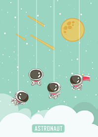 misty cat-Outer space Green