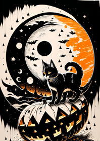 halloween cat Bb54f4