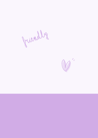 Friendly lavender purple