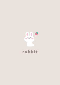 Rabbits2 Strawberry [beige]