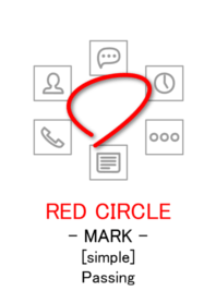 RED CIRCLE -MARK- [simple] Passing