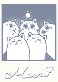 Meow J (Monochrome) - Blue (Gr7)