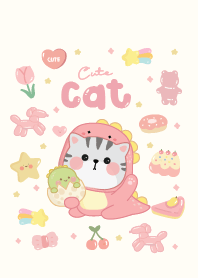 แมวมินิมอลชมพู : รักฉันรักแมวของฉัน