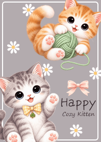 Greige Kittens & Yarn Tales