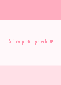 simple cute pink theme