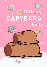 Capybara/vast starry sky/pink2