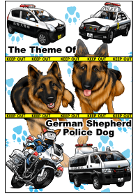 German Shepherd Police Dog.