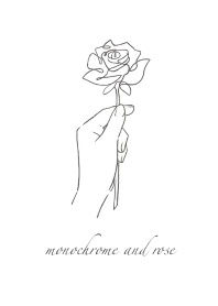 花形 - monochrome and rose*