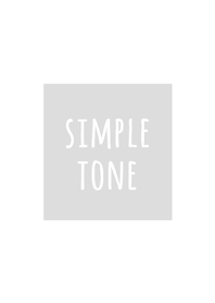 Simple tone / White & Gray