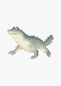 Crocodile Pixel Art Theme  Green 02