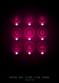 ROUGE RED LIGHT ICON THEME 2