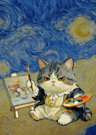 painter CAT -British Shorthair
