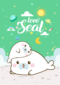 Cute Seal Lover Green