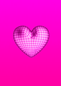 Wire Heart Pink Red