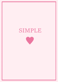 SIMPLE HEART /pink*
