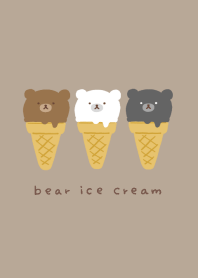 animal ice cream/bear