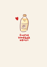 simple Vinegar heart beige
