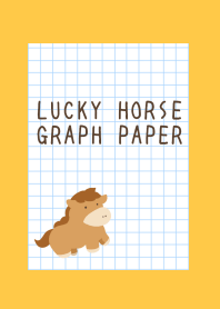 LUCKY HORSE GRAPH PAPER-ORANGEj