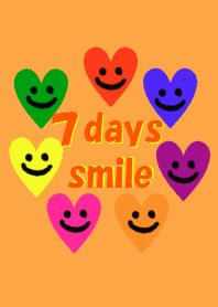7days smile heart orange