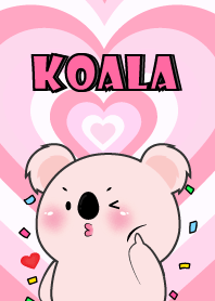 Love Pink Koala In Love Theme