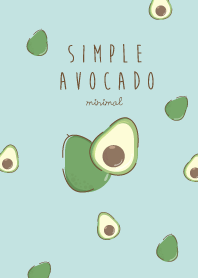 Avocado Minimal blue-pink (Simple ver.)