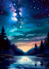 Beautiful starry night view#786
