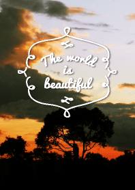 The world is beautiful-sunset-joc