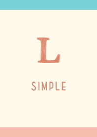 simple initials L beach