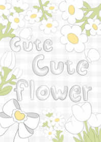 cute cute flower (white)