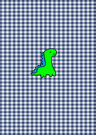 (dinosaur theme (navy check) )
