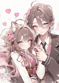 Couple on campus