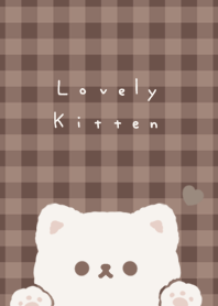 Popping Cat(checker)/brown